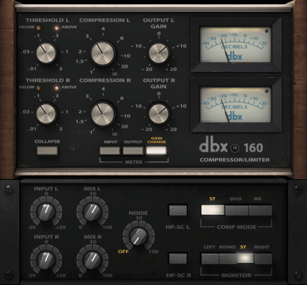 dbx 160 CompressorLimiter - Unison