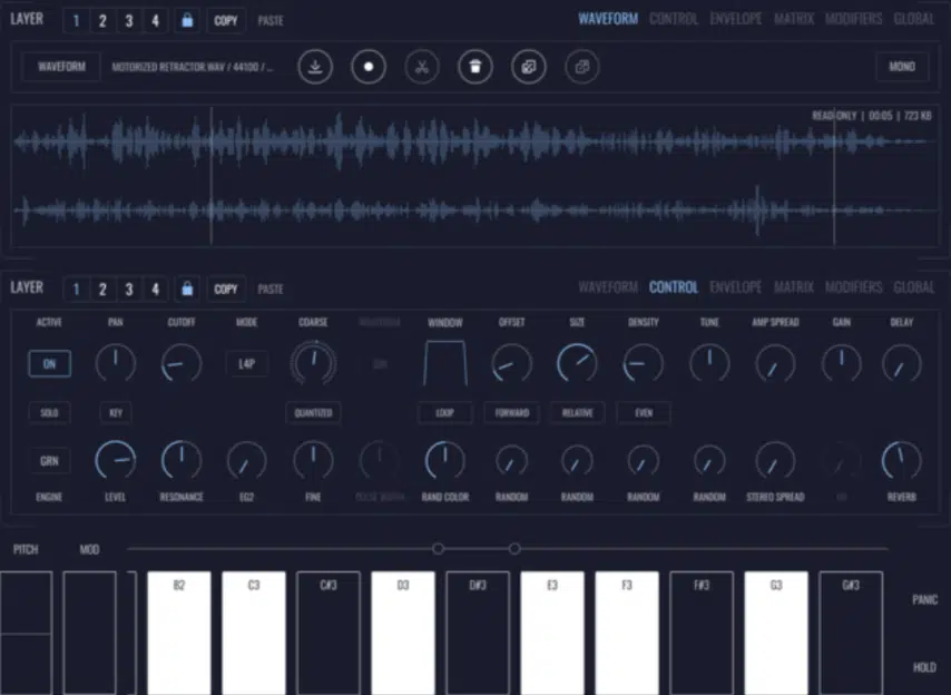 granular synthesis 2 - Unison