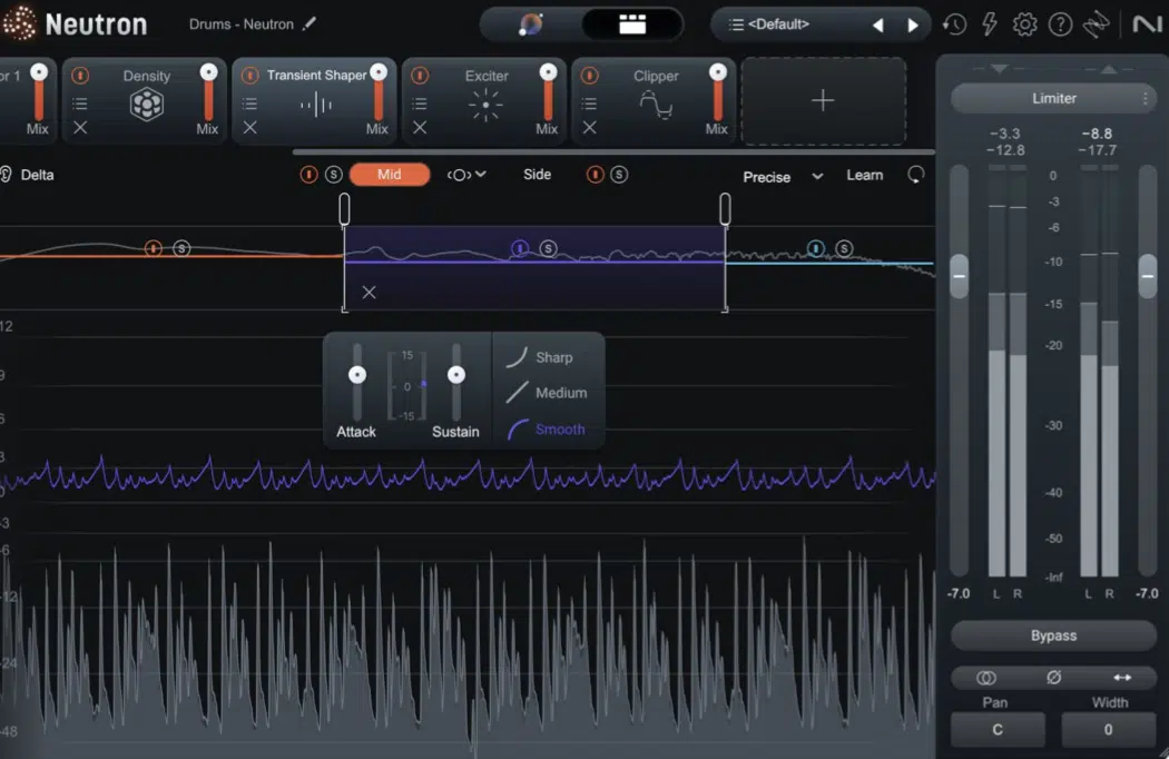 iZotope Neutron 5 Transient Shaper - Unison