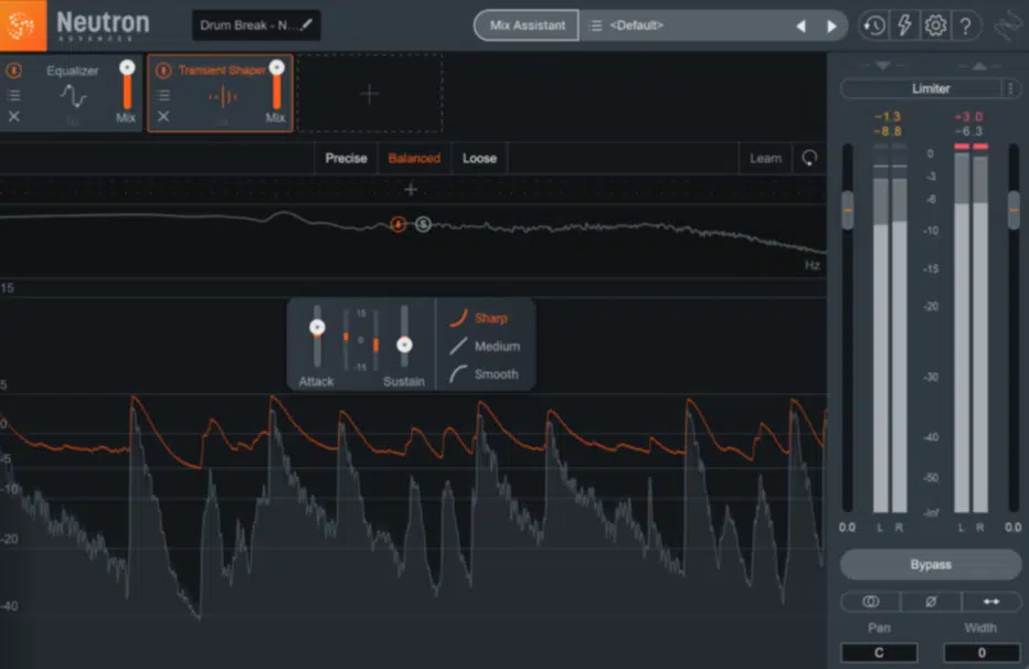 iZotope Neutron Transient Shaper - Unison