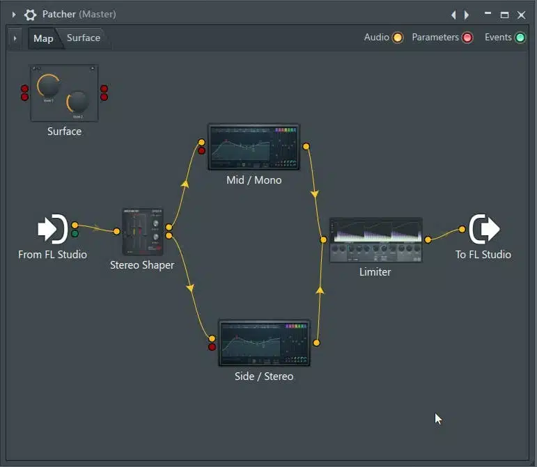 low mid frequencies side channel - Unison