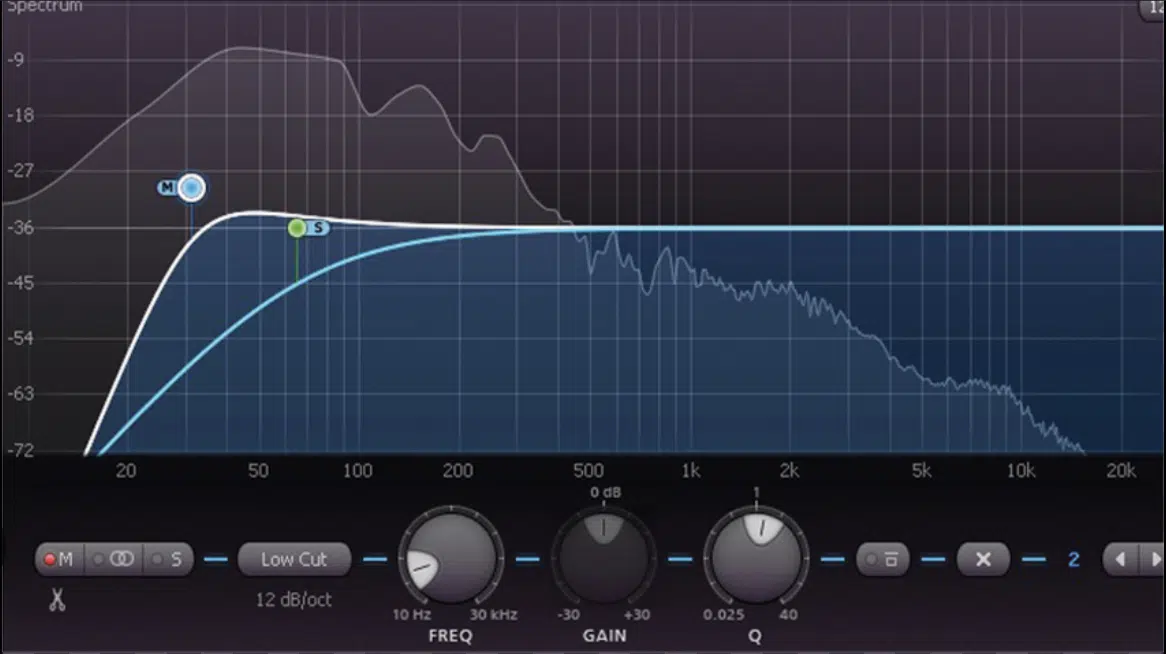 mid side eq bass - Unison