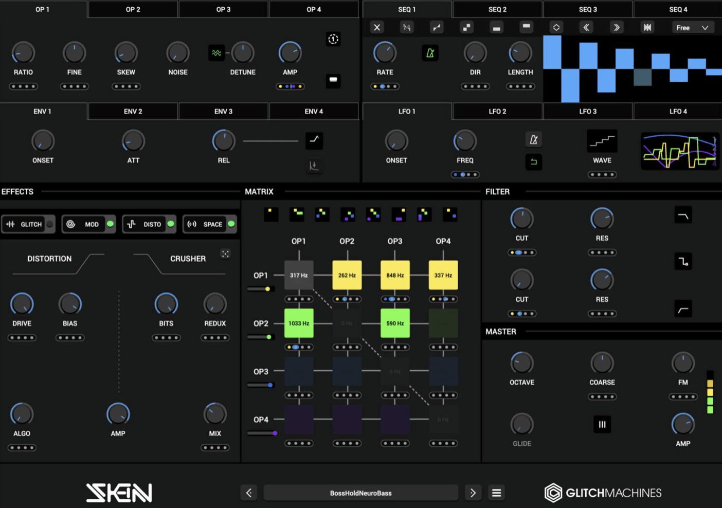 using feedback FM synthesis - Unison